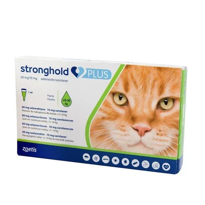 Zoetis Stronghold Plus краплі на холку для котів від 5 до 10 кг 1 шт