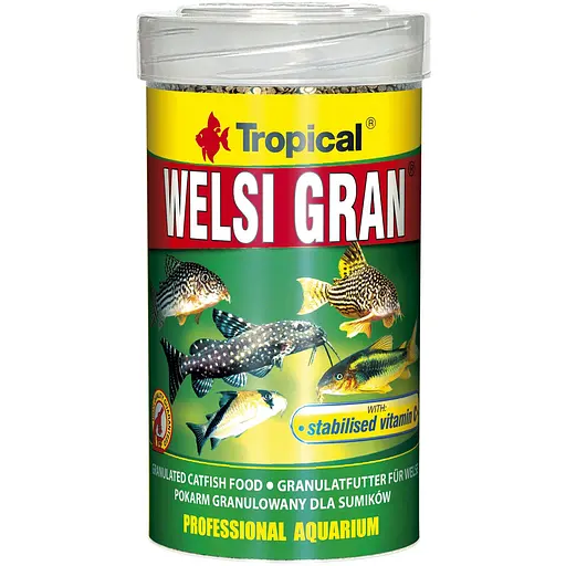 Tropical Welsi Gran - корм для всеїдних і м’ясоїдних донних риб, гранули