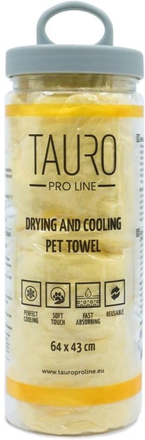 Tauro Pro Line Drying and Cooling Рушник для охолодження котів і собак, жовтий