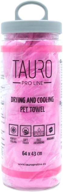 Tauro Pro Line Drying and Cooling Рушник для охолодження котів і собак, рожевий
