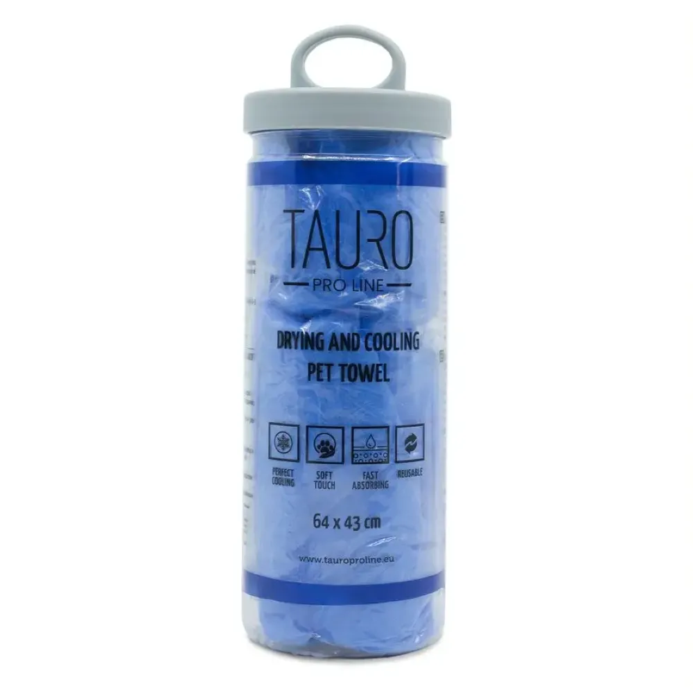 Tauro Pro Line Drying and Cooling Рушник для охолодження котів і собак, синій