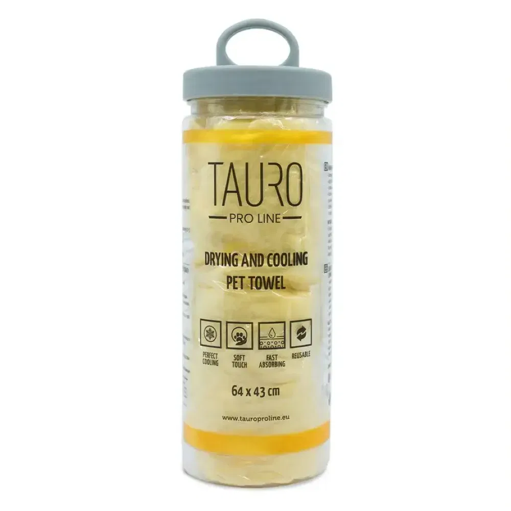 Tauro Pro Line Drying and Cooling Рушник для охолодження котів і собак, жовтий