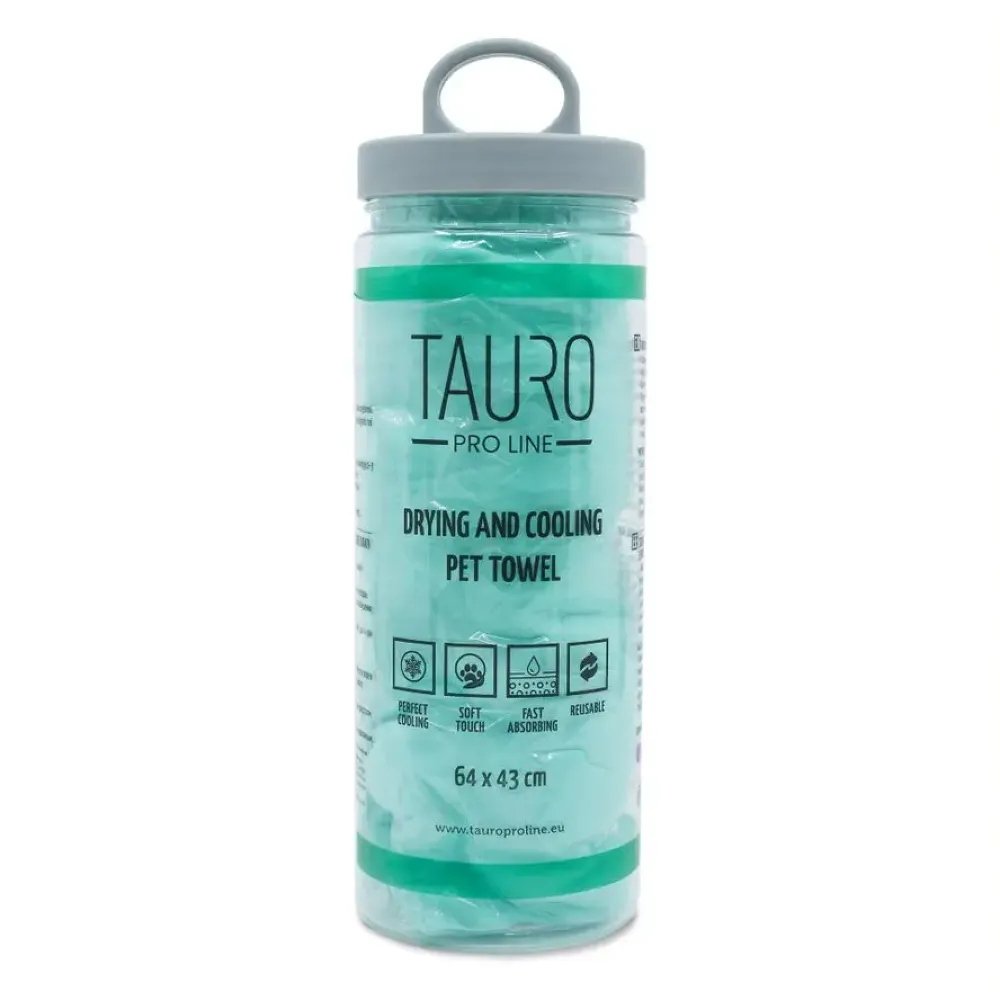 Tauro Pro Line Drying and Cooling Рушник для охолодження котів і собак, зелений
