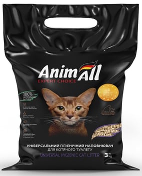 AnimAll Наповнювач з висівок для котячого туалету