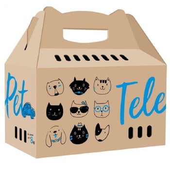 Collar TelePet Картонна переноска для котів і собак