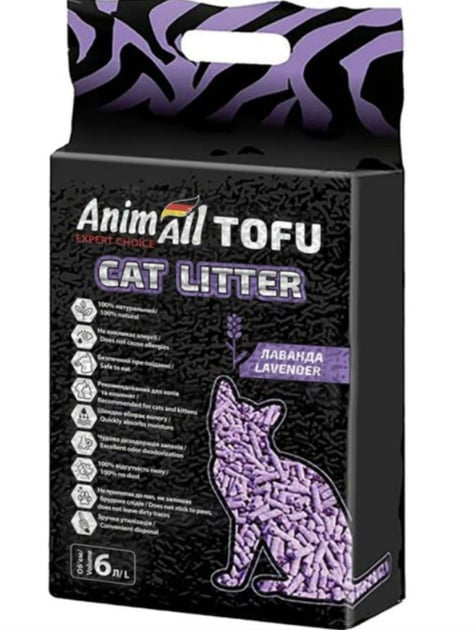 AnimAll Tofu Наповнювач соєвий, з ароматом лаванди