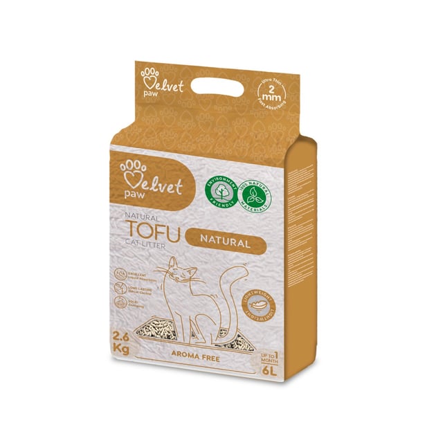 Velvet Paw Tofu Natural Гороховий наповнювач для котячого туалету