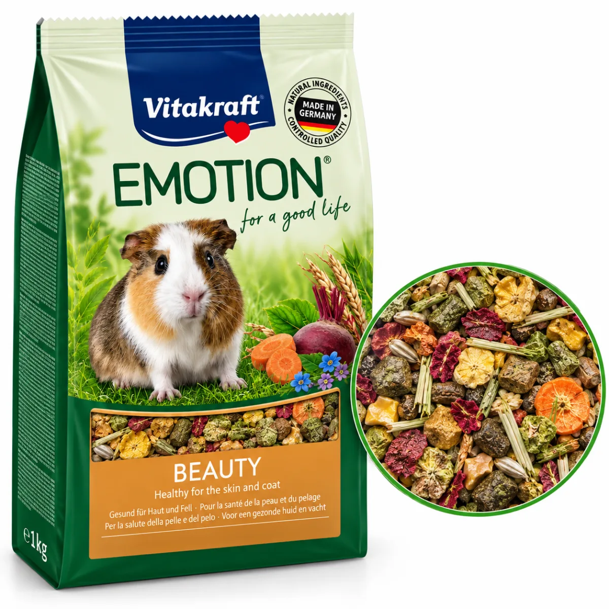 Сухий корм з вітаміном C для морських свинок Vitakraft Emotion, 600 г