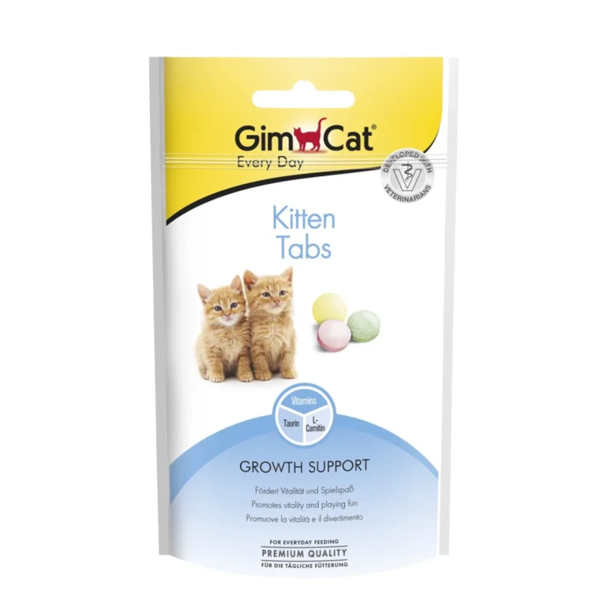 Вітаміни GimCat Every Day Kitten для кошенят таблетки 40 г