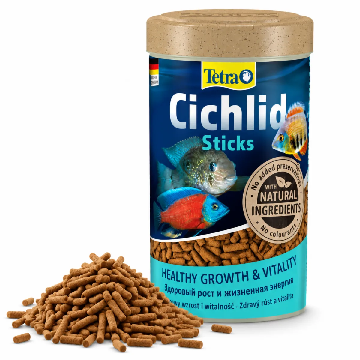 Корм Tetra Cichlid Sticks для рибок цихлід у пакованні 250 мл