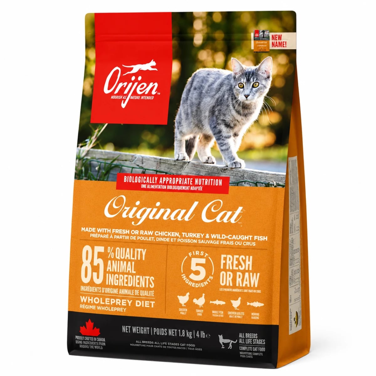 Сухий корм Orijen Original Cat для котів всіх порід та всіх стадій життя з птицею
