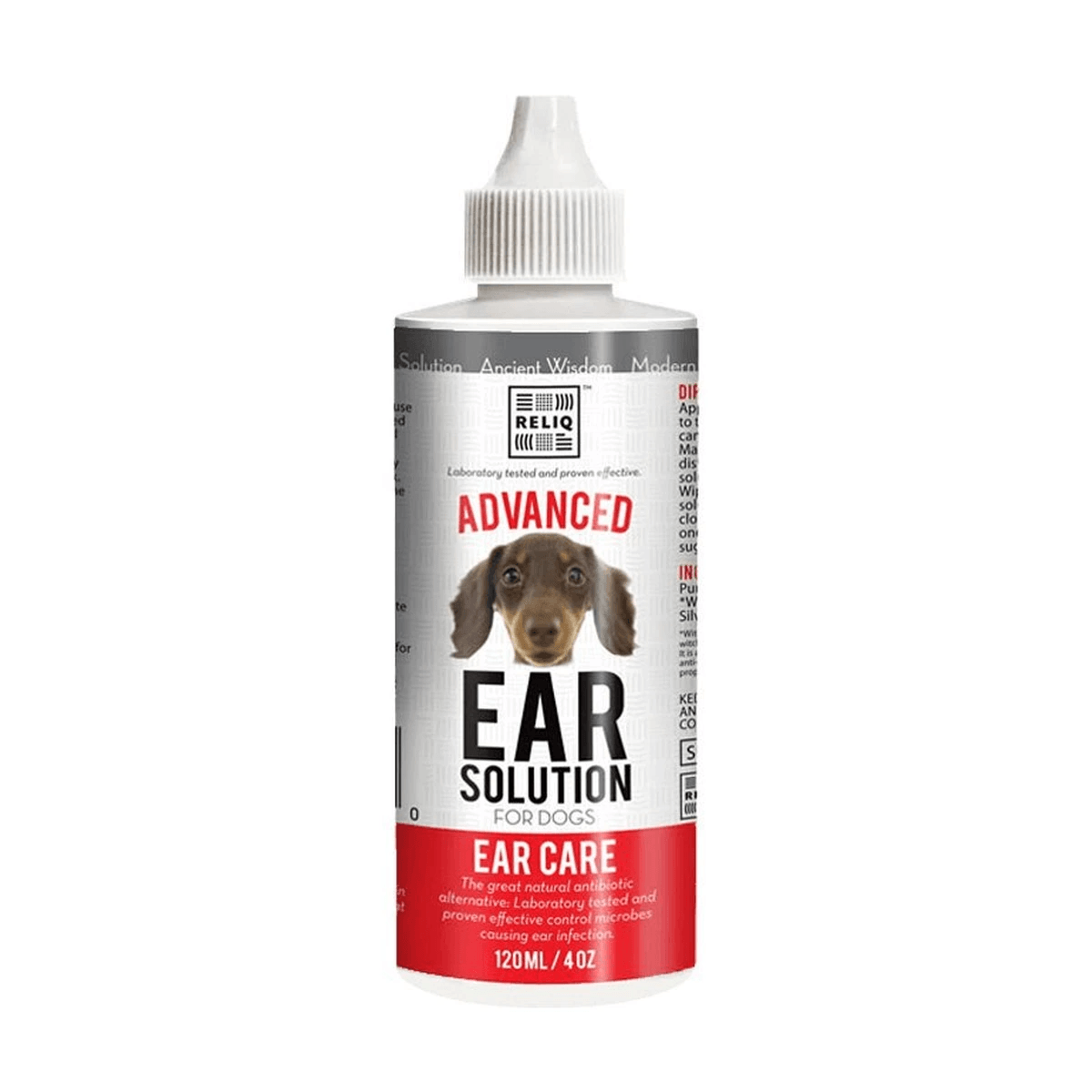 Рідкий засіб для очищення та догляду за вухами собак і котів Reliq Ear Solution 120 мл — зображення 1