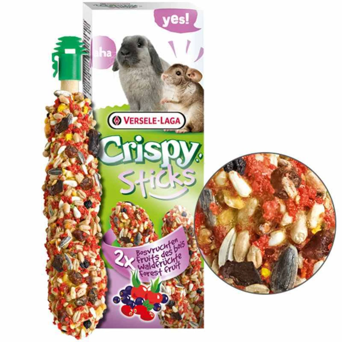 Ласощі Versele-Laga Crispy Sticks Forest Fruit для кроликів і шиншил