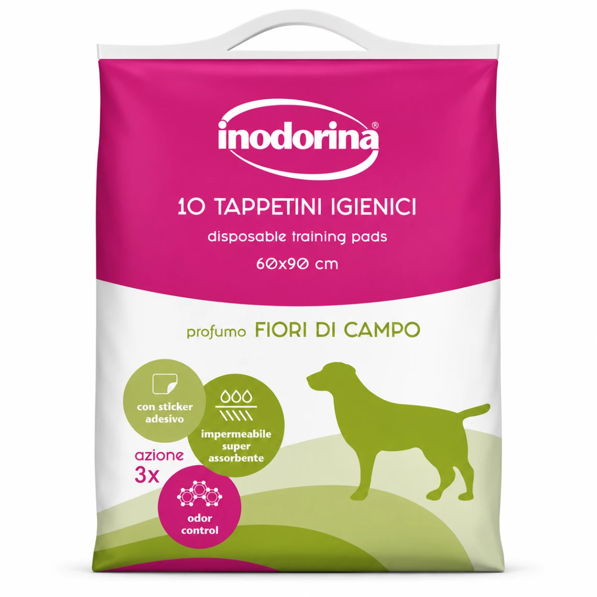 Гігієнічні пелюшки Inodorina Wild Flower для собак 60х90 см
