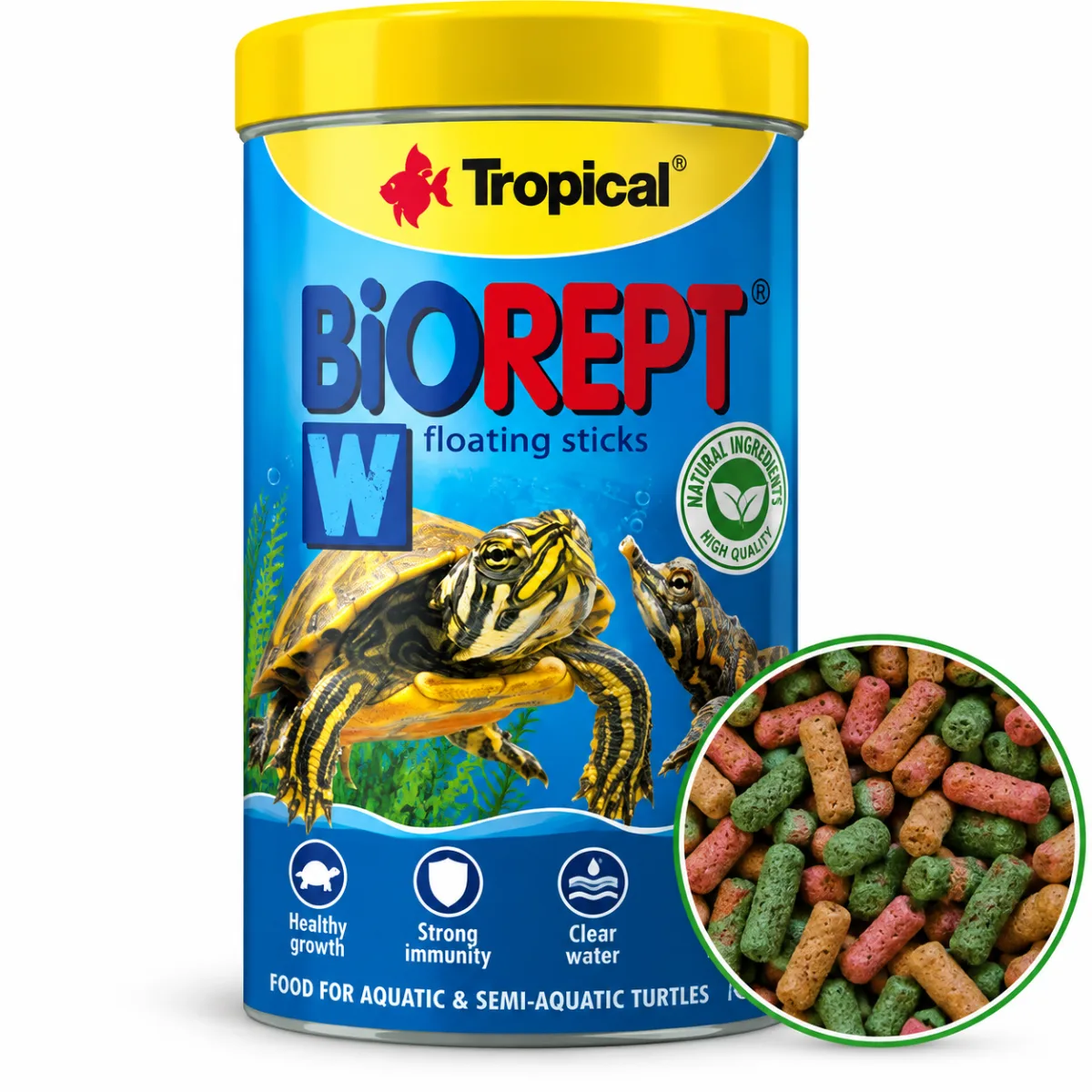 Сухий корм Tropical Biorept W для водних черепах у пакуванні 300 г