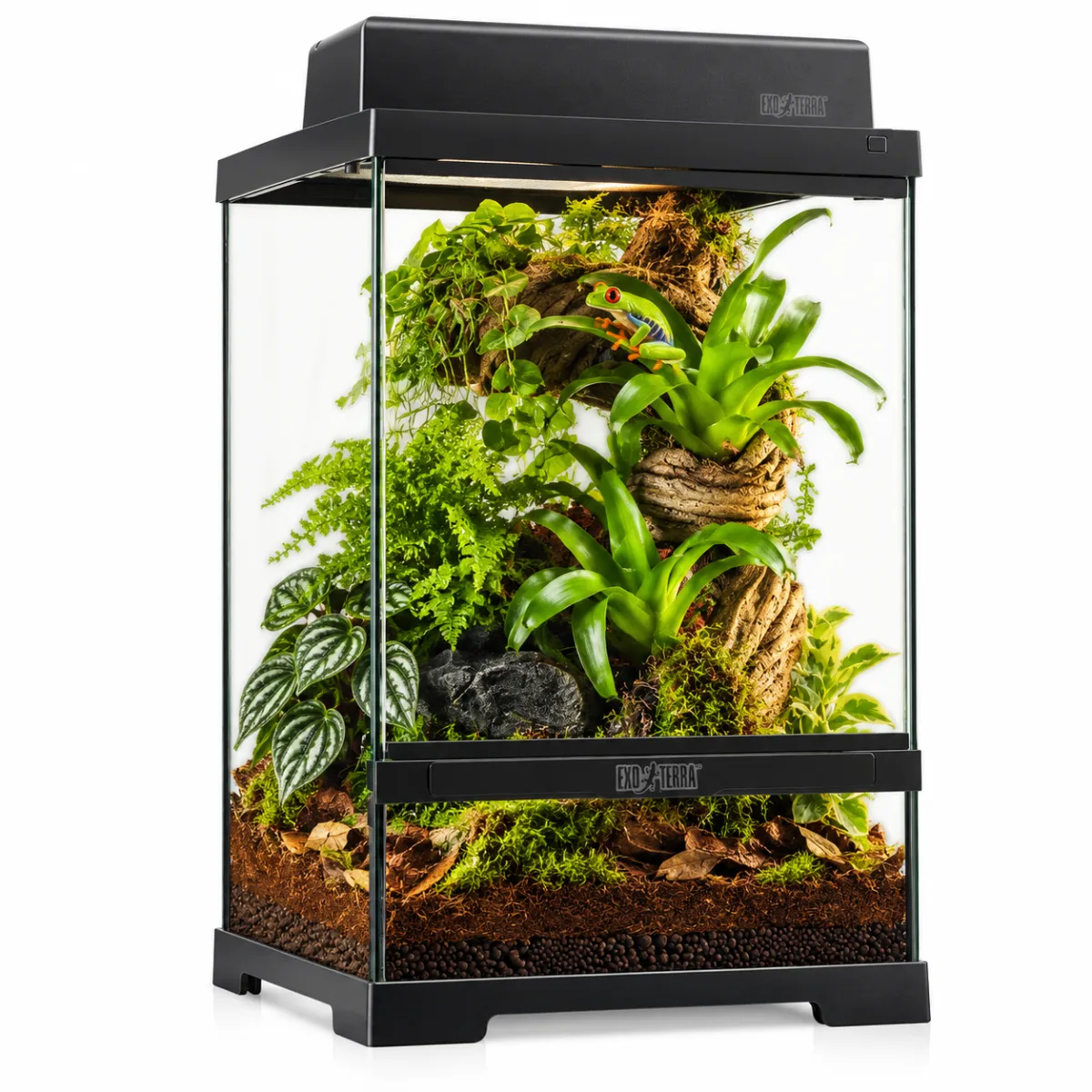 Скляний тераріум для рептилій, амфібій і безхребетних Exo Terra Pro Terrarium X-Small Tall, 30 × 30 × 45 см