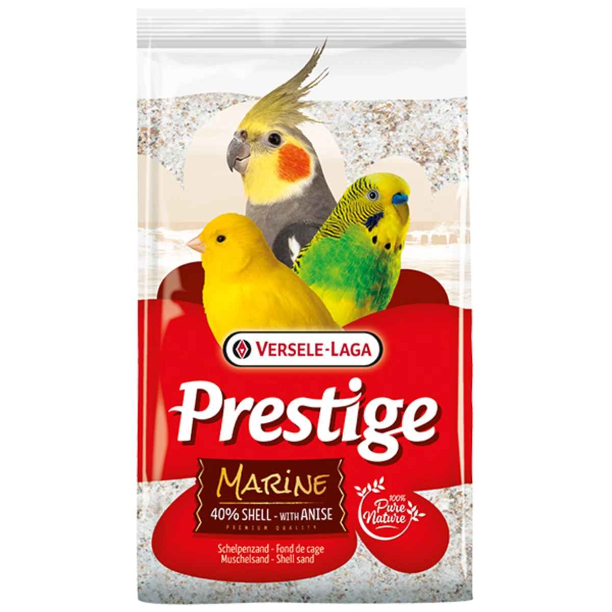 Пісок Versele-Laga Prestige Marine для птахів на основі морських черепашок