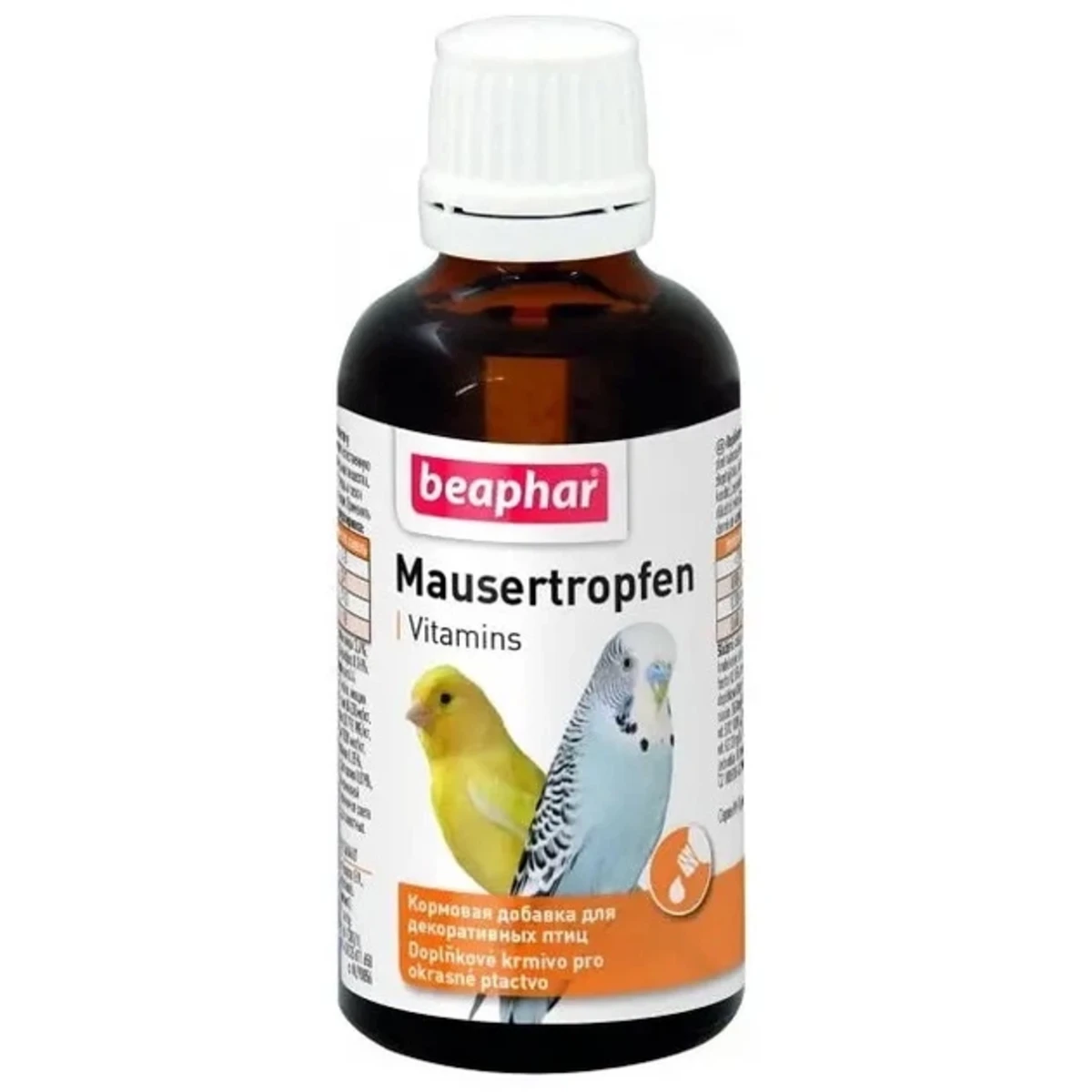Вітамінна добавка Beaphar Mausertropfen Vitamins для птахів