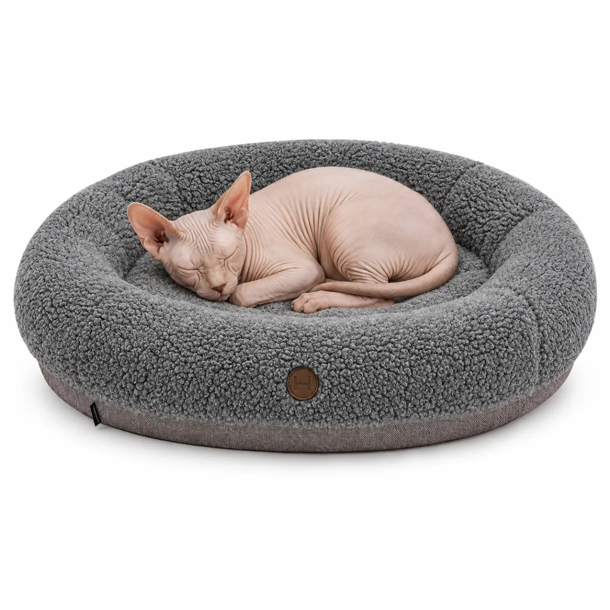 М’який овальний лежак для котів і собак Harley and Cho Bagel Fur